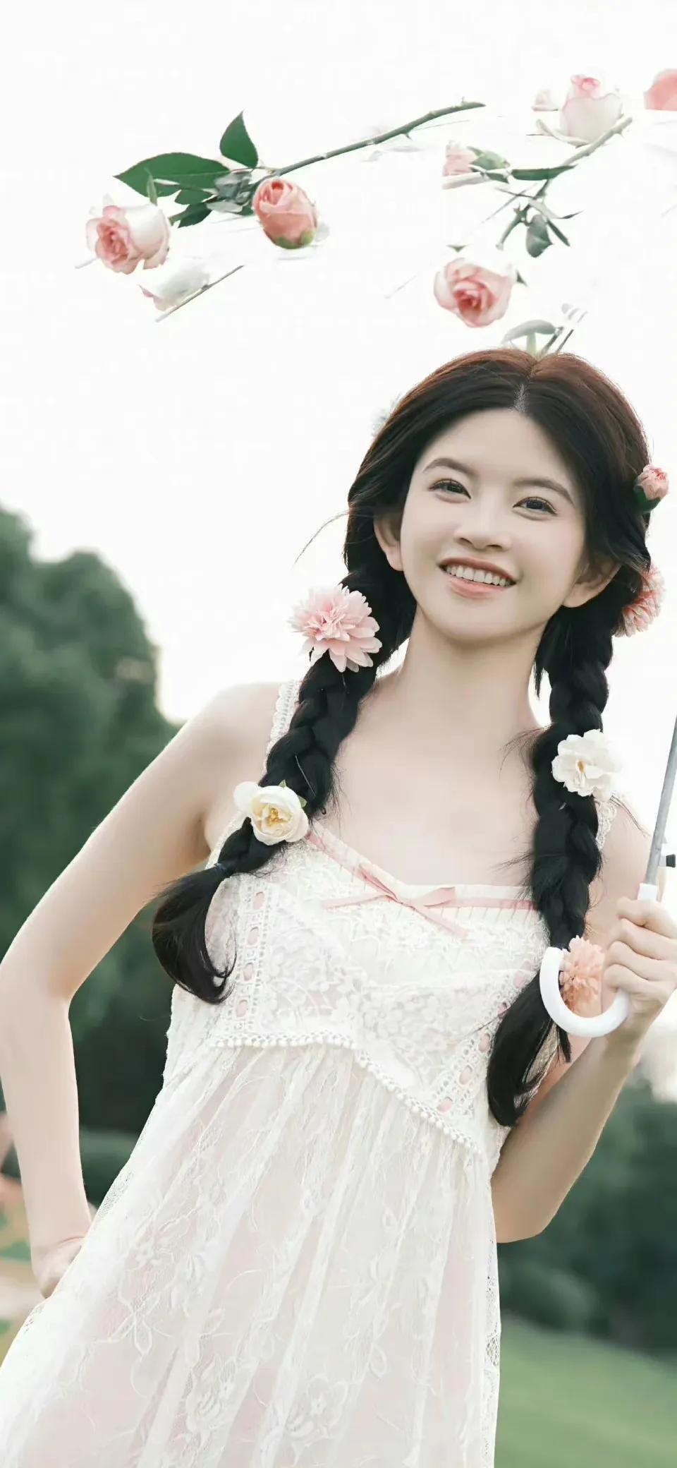 林思意花海,林思意小清新图片