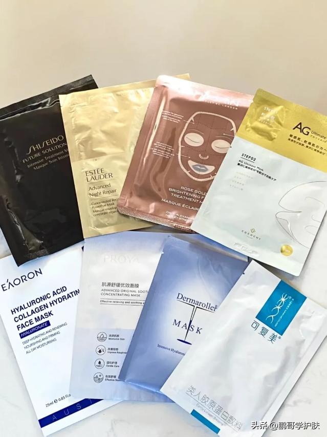 三生花补水保湿贴片式面膜组合装,膜法世家水润痘肌纱布贴片式面膜