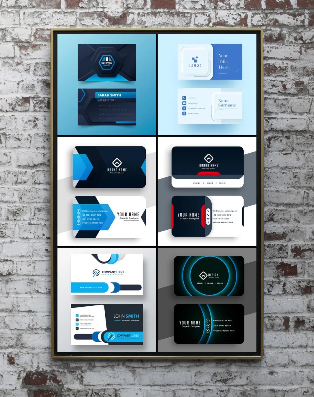 高档名片设计模板,高端名片设计大气商务简洁美观