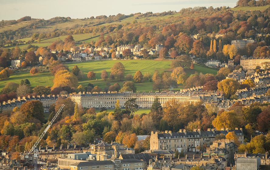 英国巴斯小镇图片大全,英国巴斯教堂