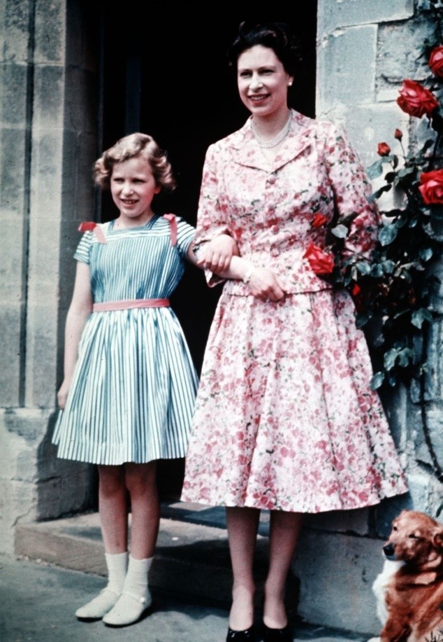 安妮公主的屈膝礼,安妮公主向戴安娜行屈膝礼