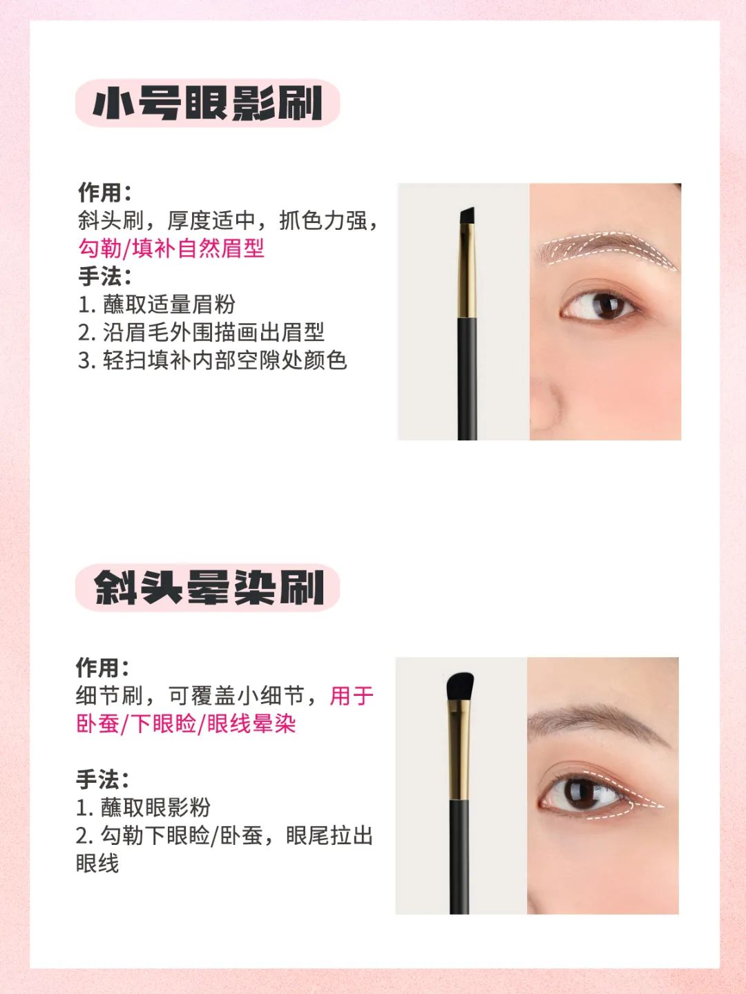 如何区分各个化妆刷的功能,新手必看化妆刷最全大指南