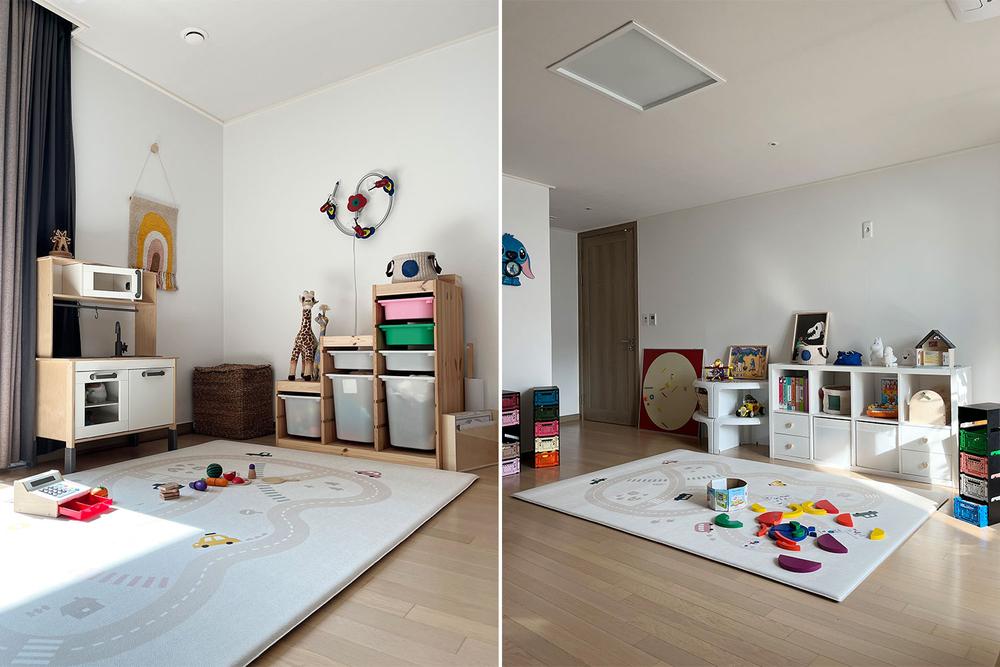 韩国开放式装修,韩国家庭式装修