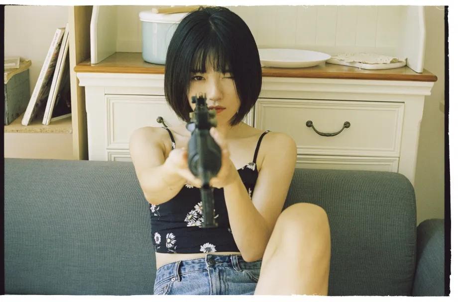 清新女大学生写真,青春活力大学生写真照片