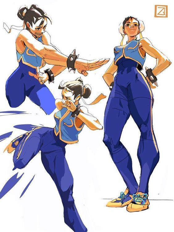 街霸6全插画,怀旧童年插画素材