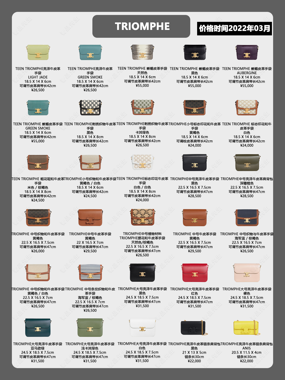 2022CELINE思琳热门包款全总结-附价格和详细特征