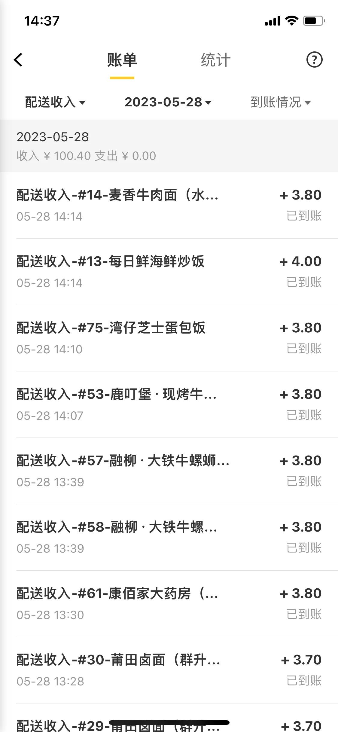 晚上兼职送外卖一晚挣三百块钱,周末兼职送外卖收入