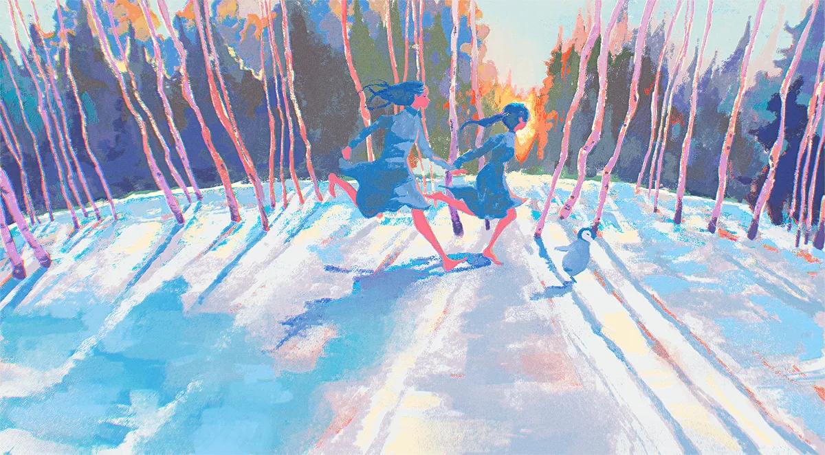 治愈风格壁纸,壁纸女生治愈可爱油画