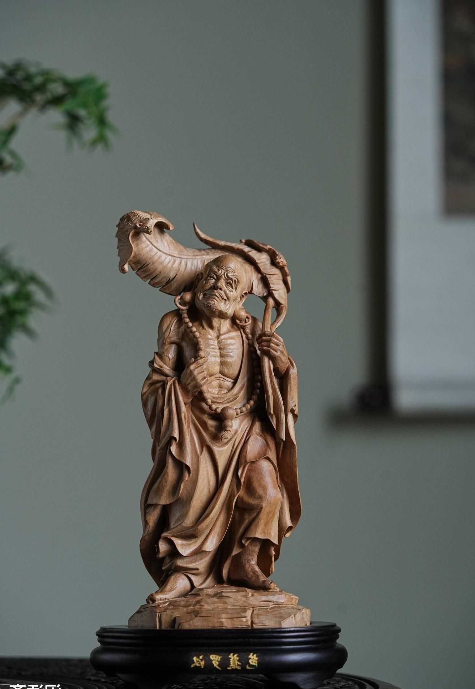 老山檀香木雕作品,陈赏