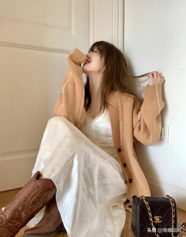 连衣长裙高级感穿搭优雅大方,奶奶长裙