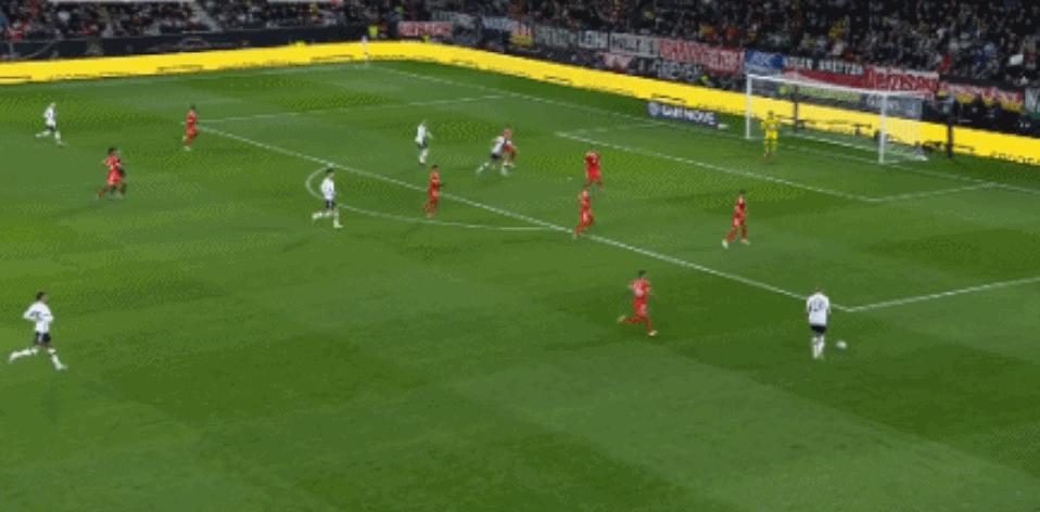 友谊赛德国1-1西班牙录像,德国2比0法国哈弗茨破门