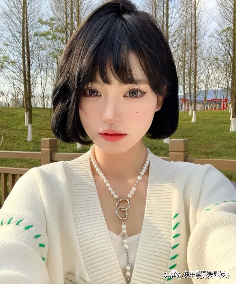 高冷齐肩发又酷又飒图片,超a超飒的女生齐肩短发