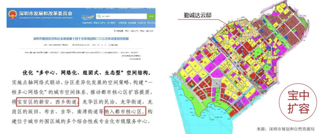 宝安的勤诚达云邸和京地海樾府,宝安新安街道勤诚达云邸