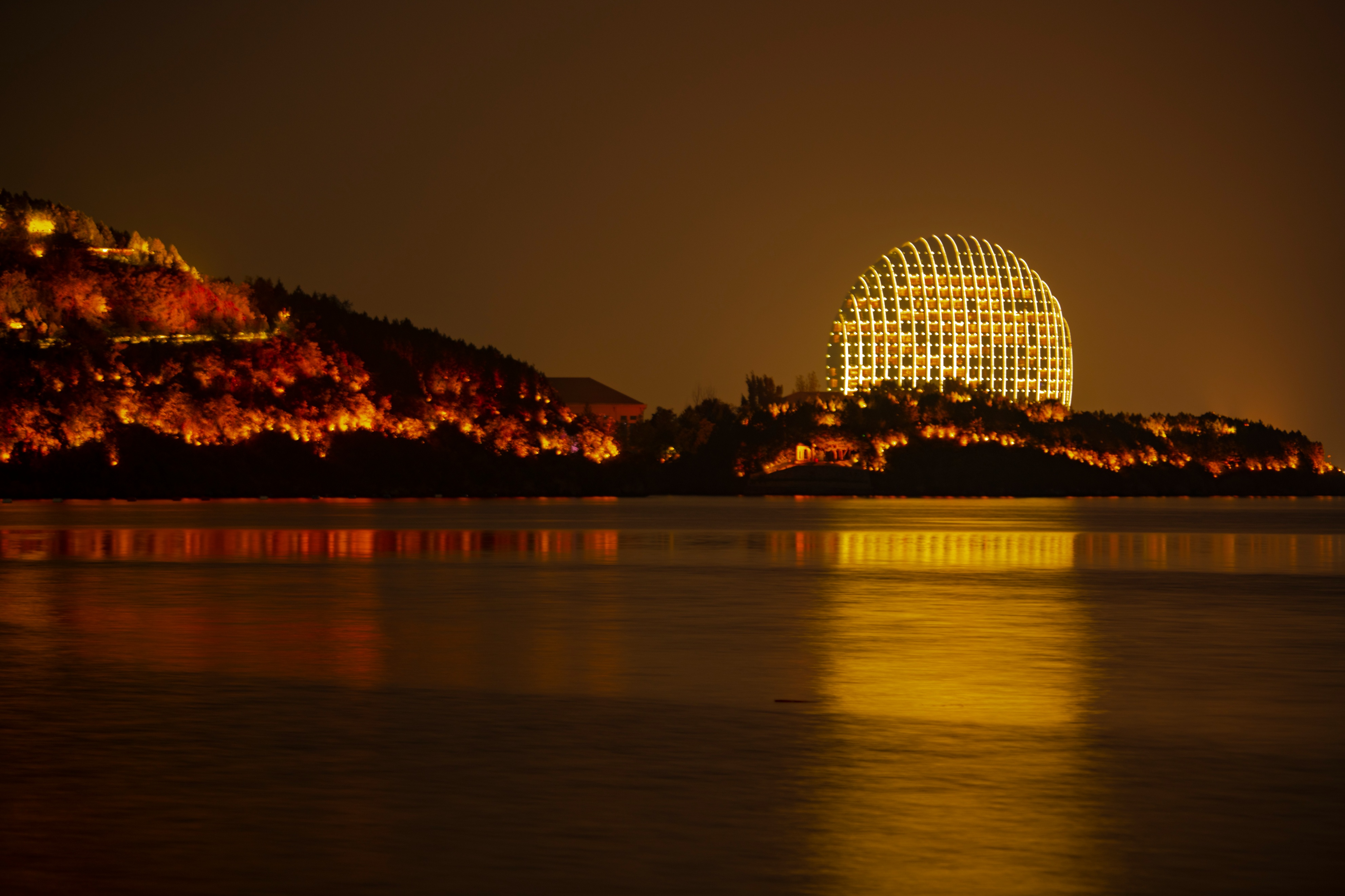 北京郊外的晚上,北京郊外景区