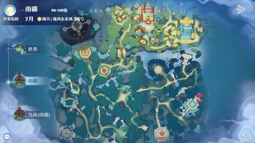 梦幻新诛仙新地图,梦幻新诛仙探险位置图