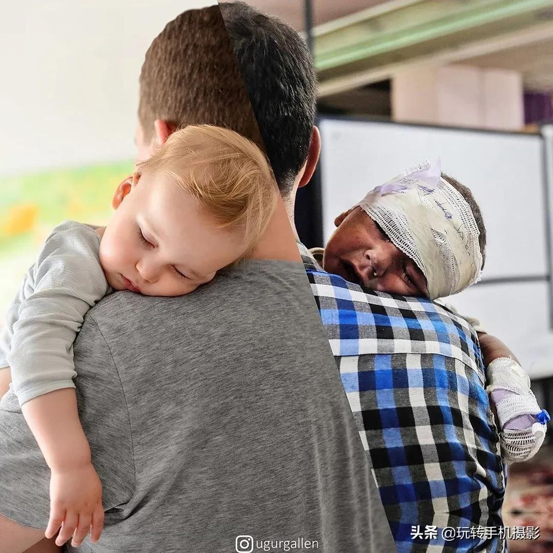 一张照片两个不同人生,一张图两个世界