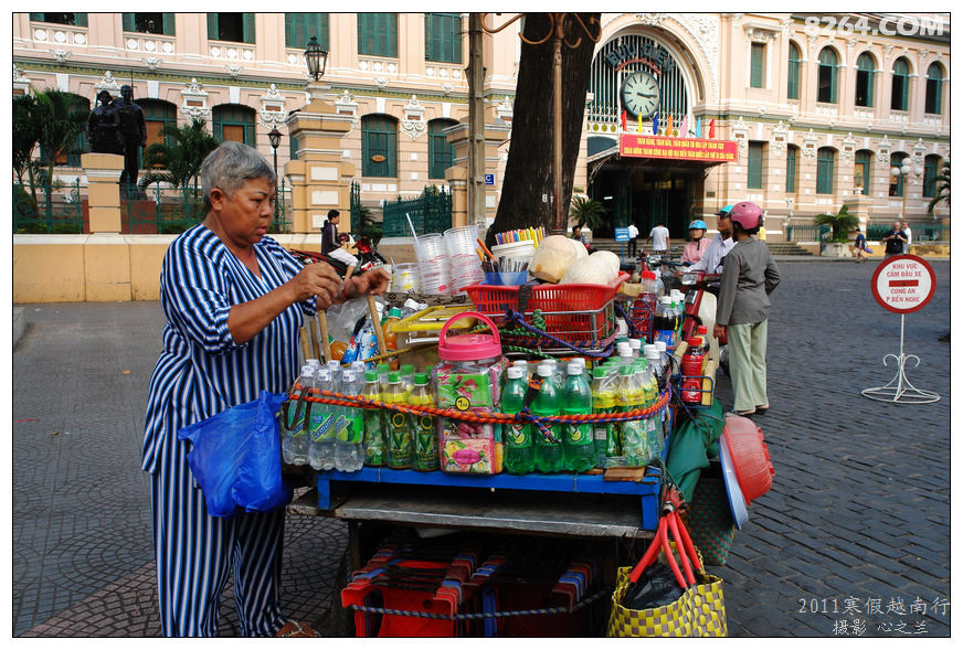 越南旅游者胡志明,胡志明市百年邮局
