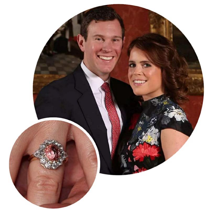 黄昏下的绝世美人，尤金妮公主的莲花刚玉宝石，见证王室爱情