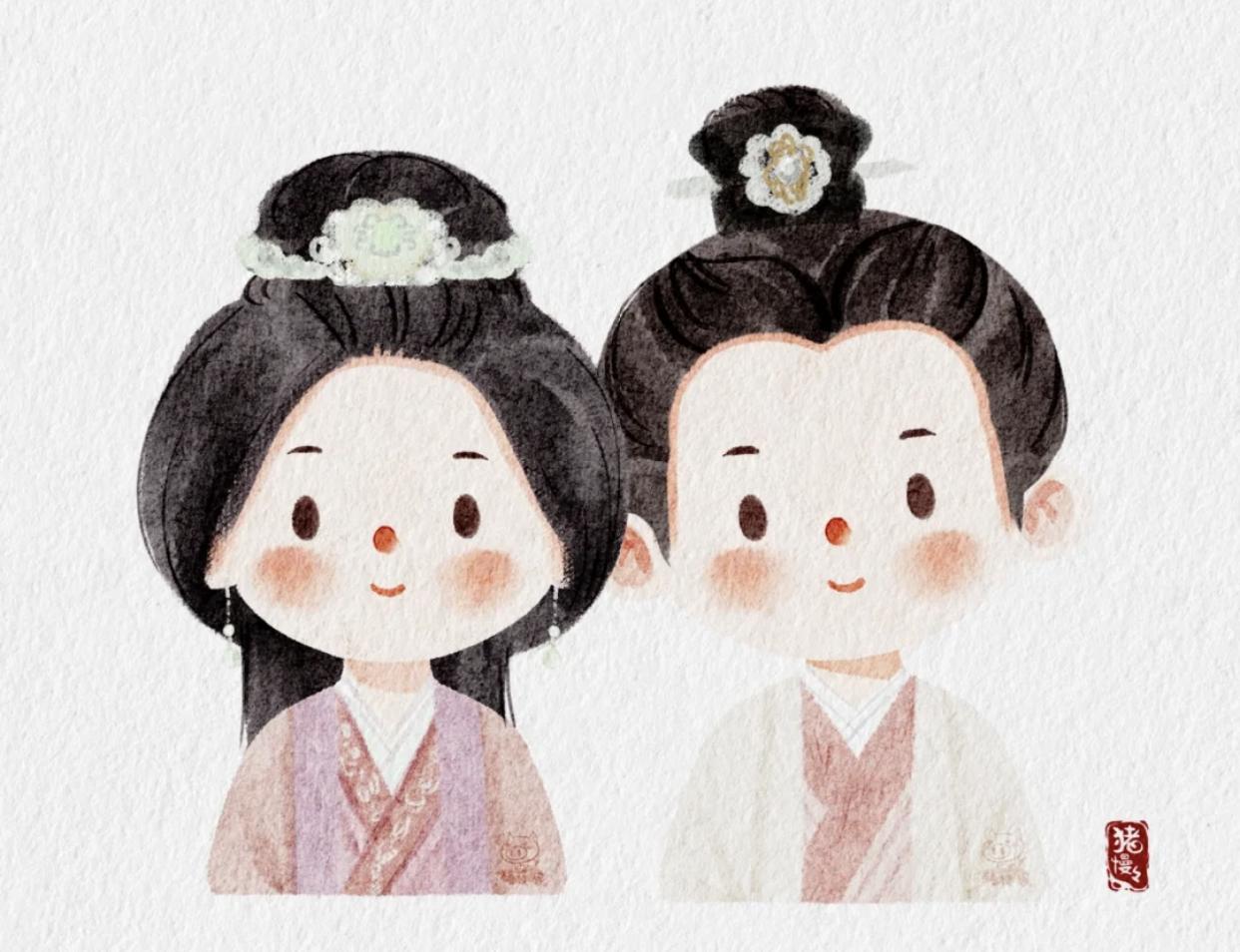 影视剧中的插画,影视剧里的人物插画