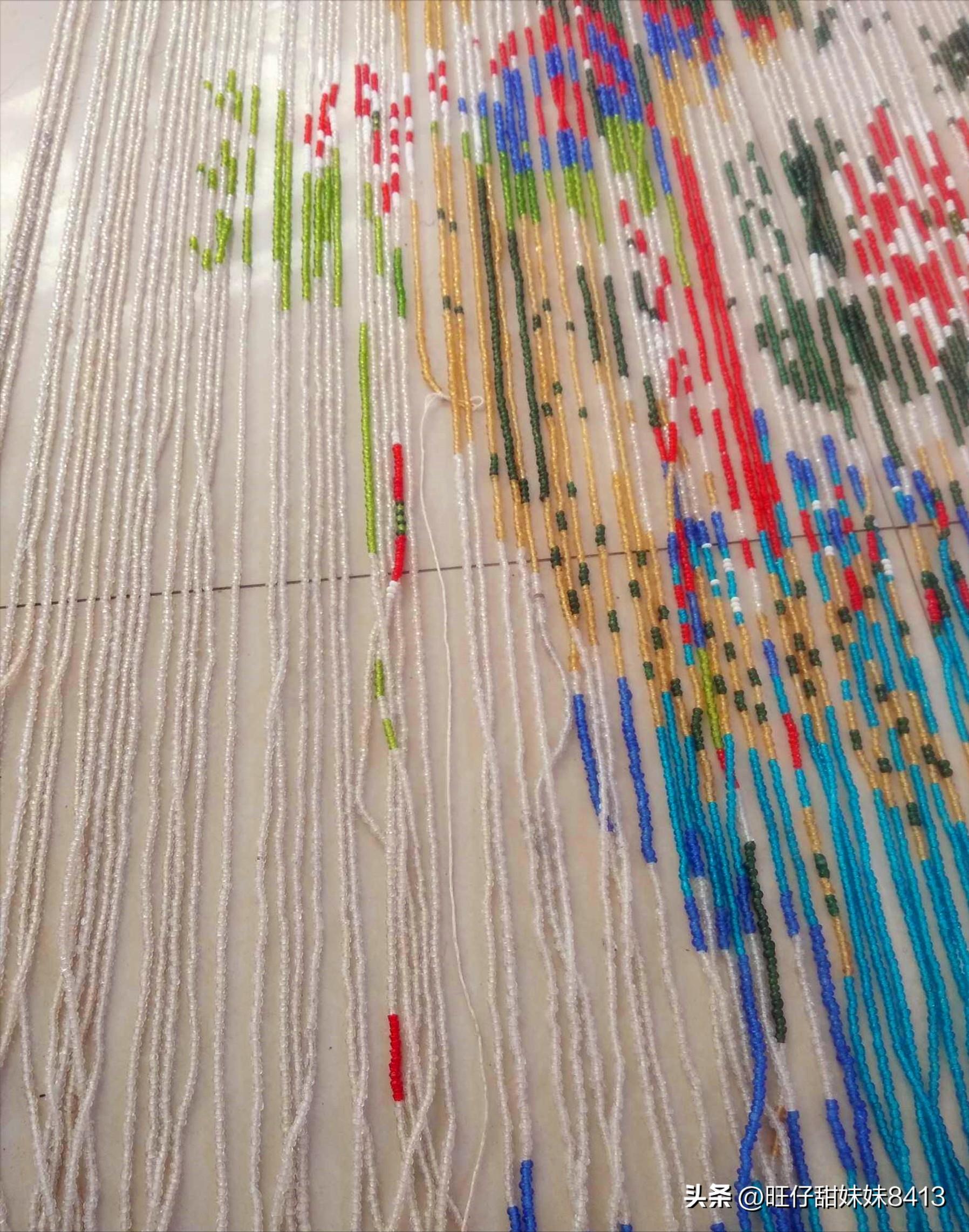 80年代自制门帘挂历纸,旧挂历挂帘