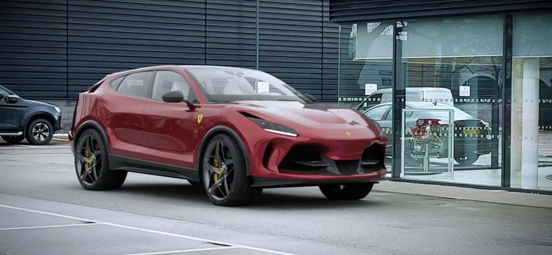 法拉利首款suv实车曝光,法拉利首款suv全球首发价格