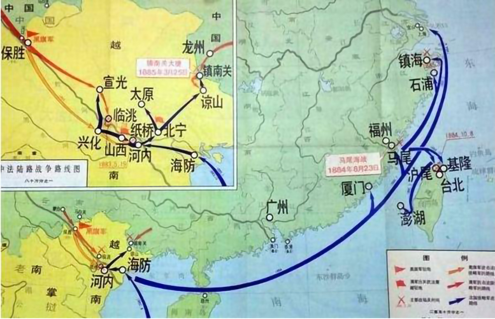 清朝早期日本进攻过清朝吗,法国为什么能打赢日本