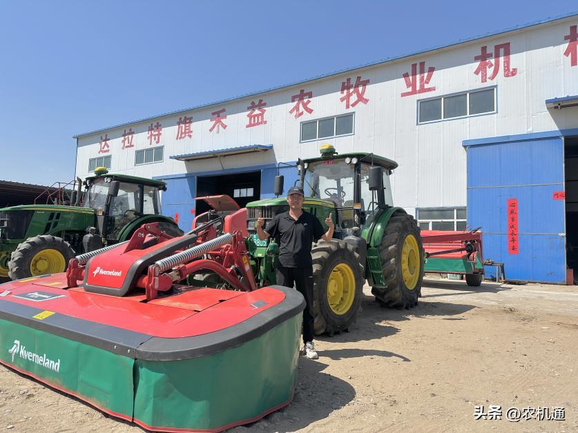 格兰“前推后拉”组合式割草压扁机，开启高效牧草收割模式！