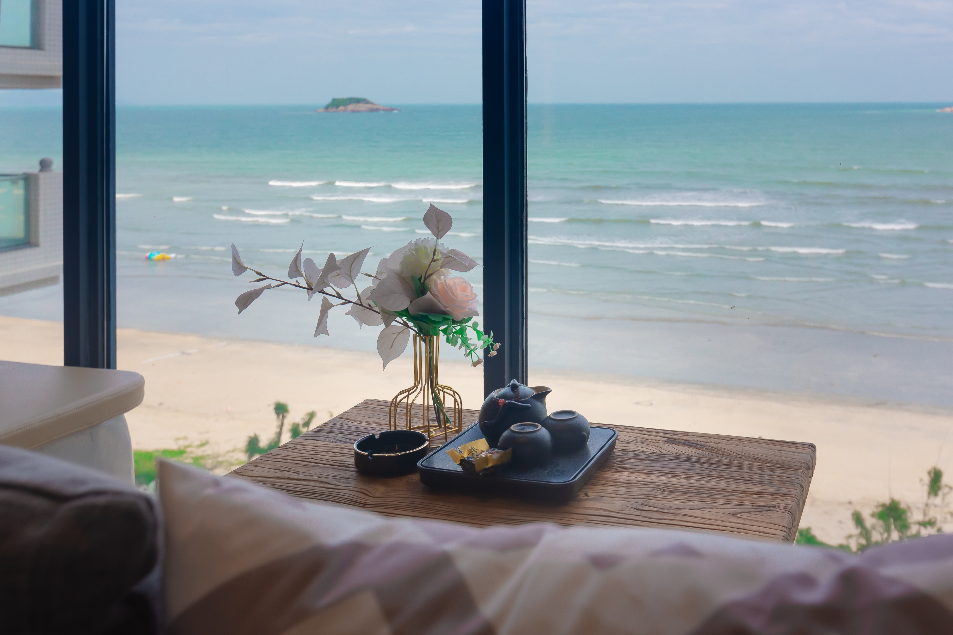 双月湾带私家泡池的温泉酒店,双月湾海景带泡池客栈推荐