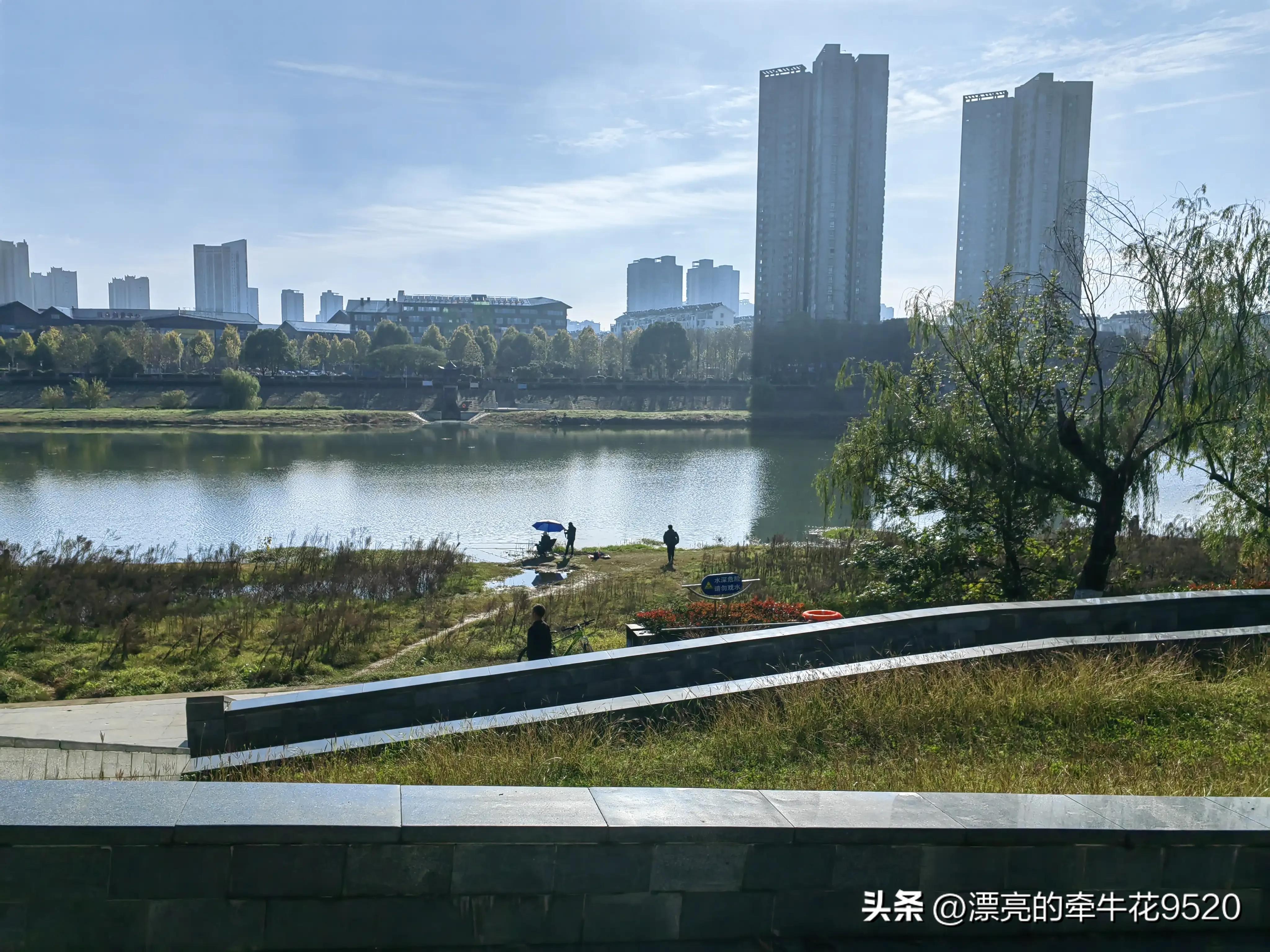 六安月亮岛的风景春夏秋冬,六安月亮岛夕阳美景