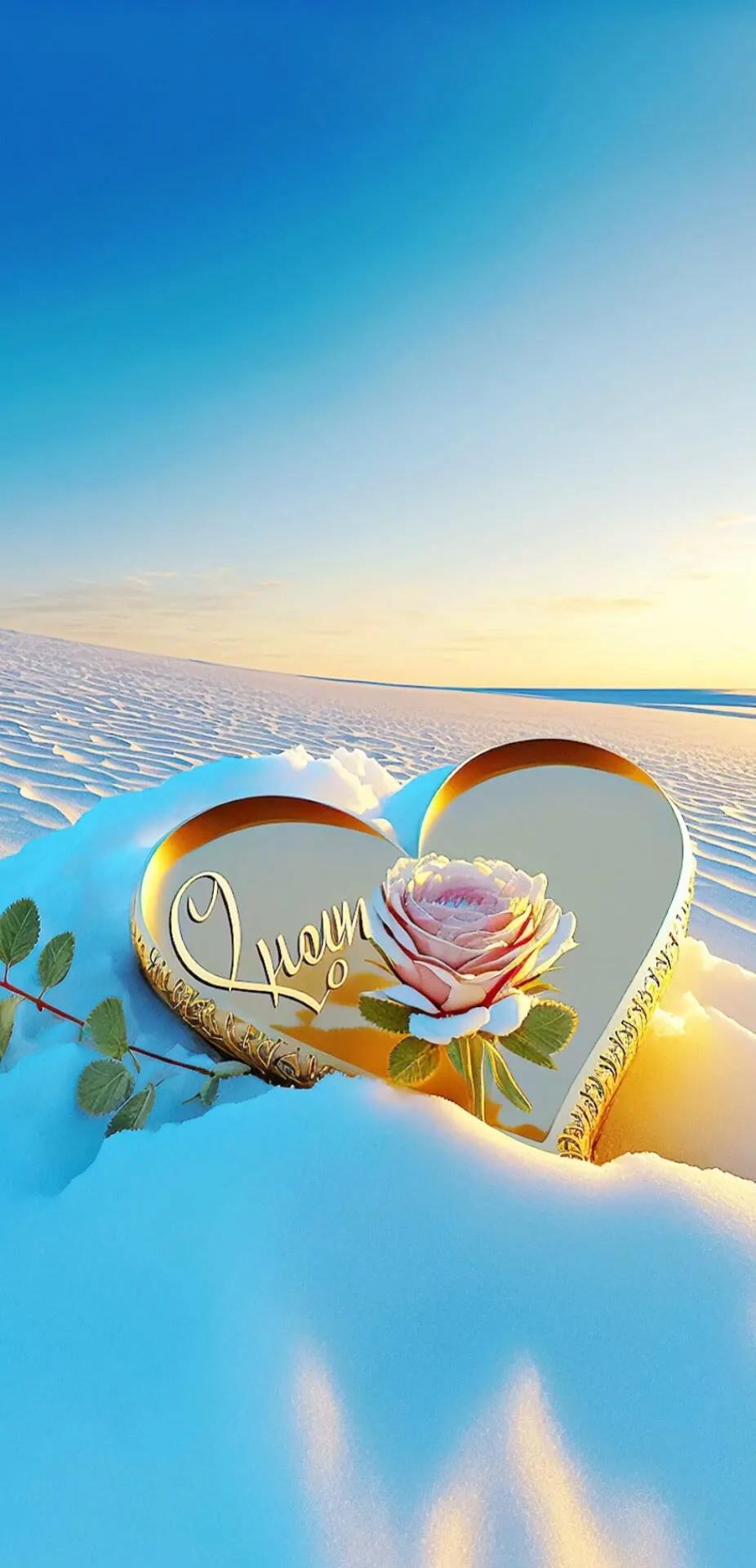 唯美心形壁纸高清图文,唯美爱心壁纸图片大全