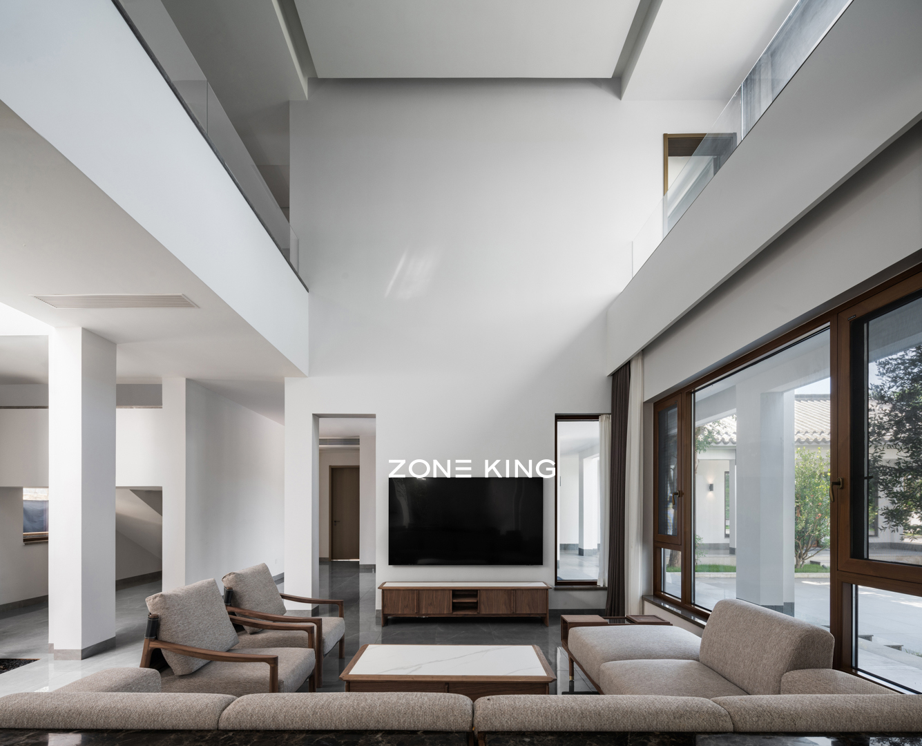 别墅设计中式装修风格效果图,新古典风格别墅装修设计元素详解