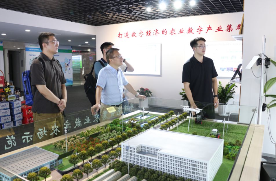 杭州城市大数据公司总裁罗飞军带队莅临布瑞克农业互联网参观考察