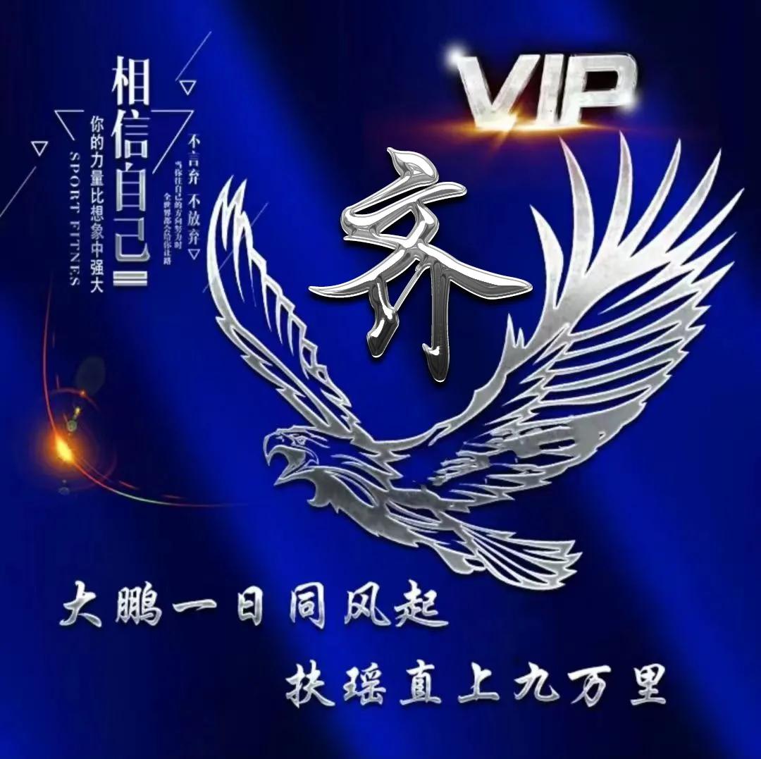 励志主题姓氏微信头像：大鹏一日同风起，扶摇直上九万里
