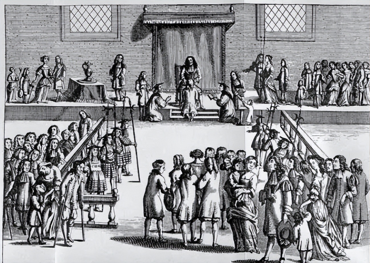 法国国王的最离奇的治疗方法,国王摸头治病