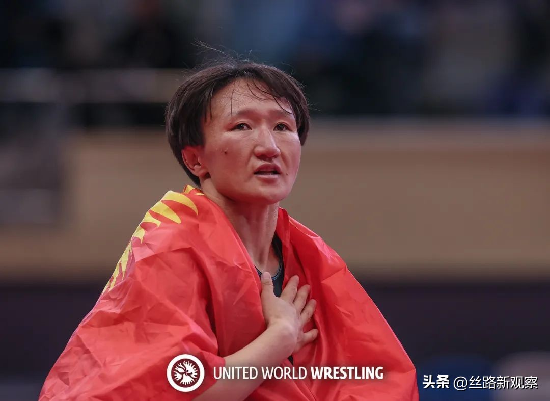 祝贺！阿依苏鲁•特纳别科娃第五次夺得亚洲摔跤锦标赛冠军