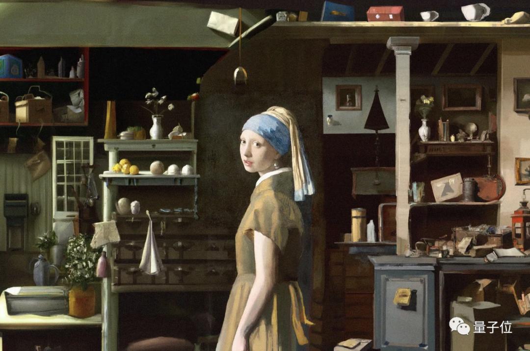 DALL·E真会玩！脑补《戴珍珠耳环少女》画框外的世界细节拉满