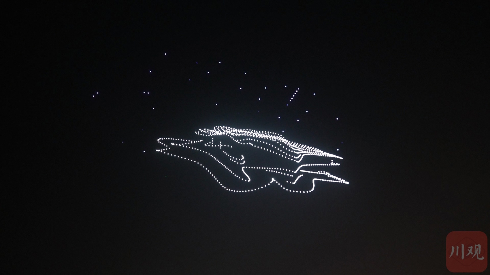 龙翔九天动画,龙飞九天无人机表演