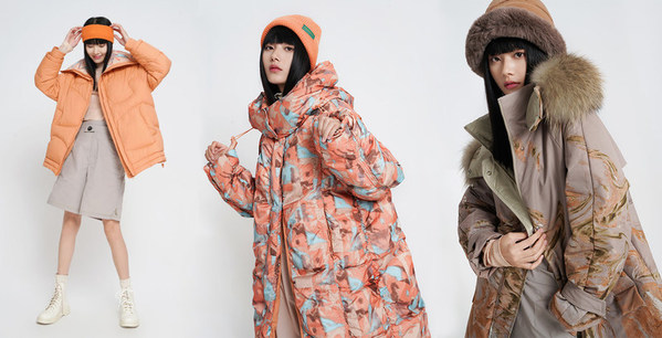 敦煌系列艾莱依,艾莱依与敦煌合作款的羽绒服