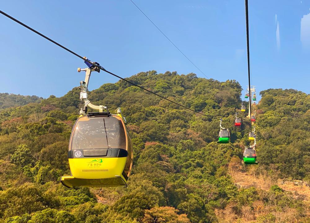 惠州罗浮山全国最长的索道,惠州罗浮山新索道
