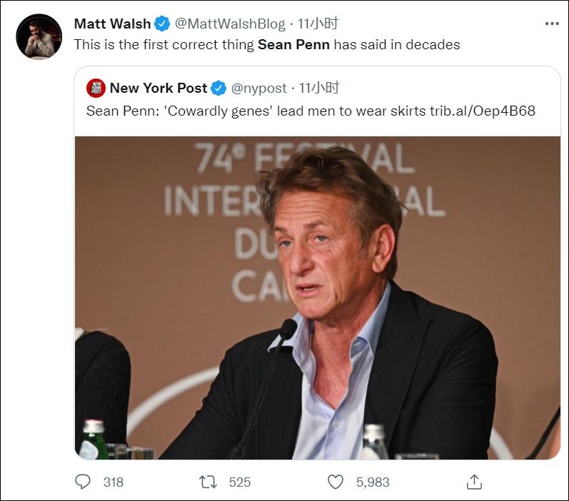 西恩潘奥斯卡电影,美国男星西恩潘