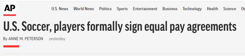 美国女足要求同薪酬,美国女足正式签署协议