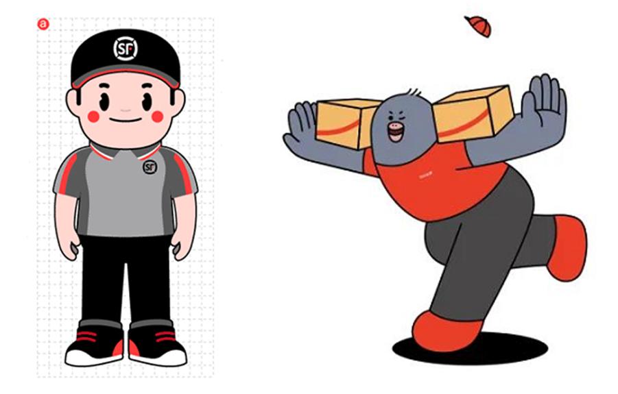 顺丰快递IP设计很萌！网友：撞脸熊本熊？