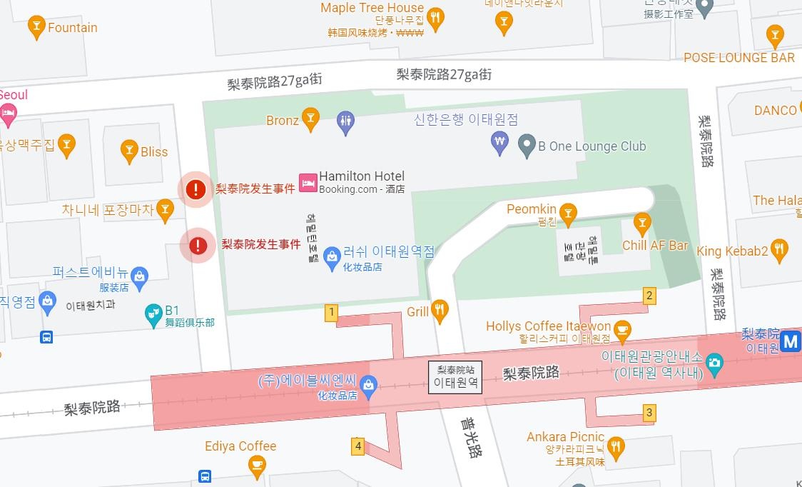 韩国*踏事踩**故地为下坡窄巷仅宽4米，亲历中国留学生：有人被挤得往墙上爬