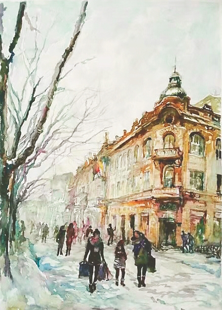 中央大街街头画像,中央大街街头画像回归