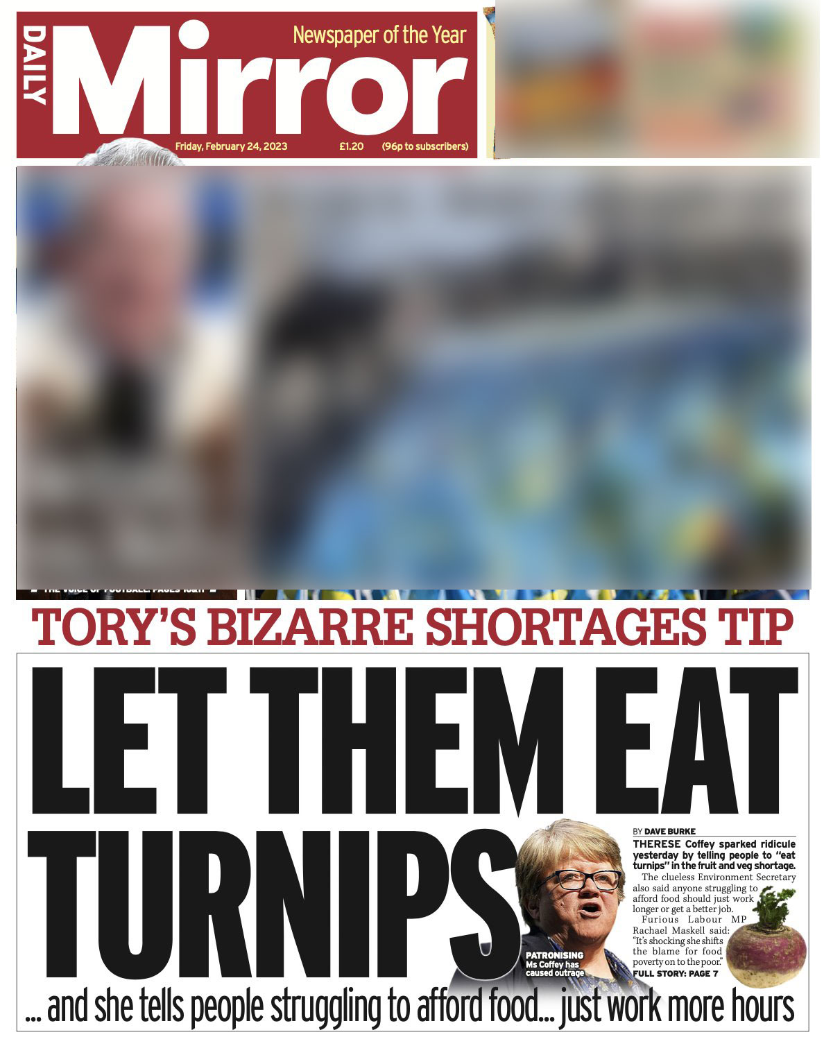 英国官员建议民众去吃萝卜,英首相呼吁民众少吃饭