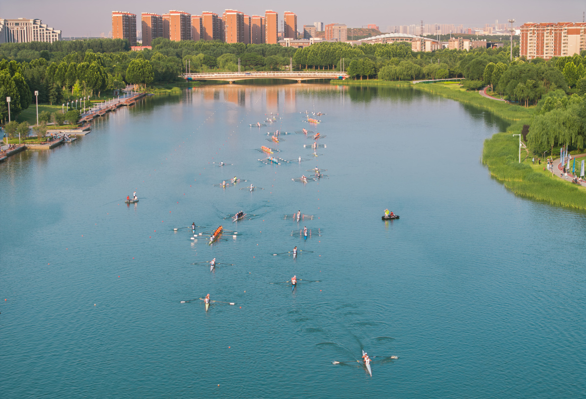 高校赛艇队排名,南京九所高校赛艇队竞逐秦淮