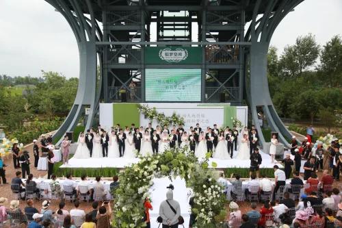 沈阳沈北半岛草坪婚礼地点,沈阳稻田画结婚证