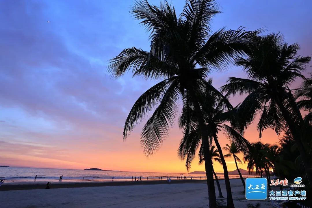海南三亚湾美丽海湾,三亚湾最美海湾