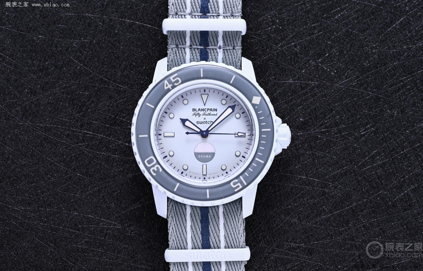 宝珀斯沃琪联名scuba五十噚腕表,宝珀斯沃琪五十噚手表走时测试